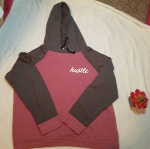 Hustle long sleeve shirt with hood